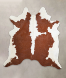 Brown and White Cowhide Rug #A22949