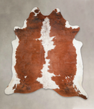 Brown and White Cowhide Rug #A22951
