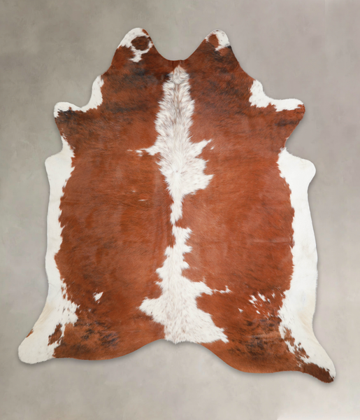 Brown and White Cowhide Rug #A22951