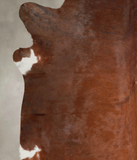 Solid Brown Cowhide Rug #A22978