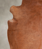Solid Brown Cowhide Rug #A22979
