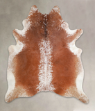 Brown and White Cowhide Rug #A23008