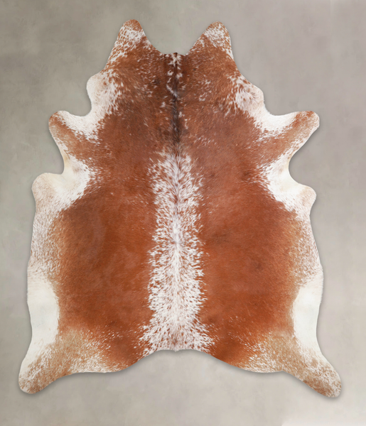 Brown and White Cowhide Rug #A23008