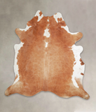Brown and White Regular Cowhide Rug #A23014