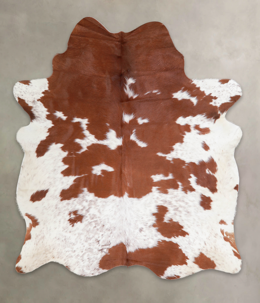 Brown and White Cowhide Rug #A23020