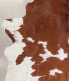 Brown and White Cowhide Rug #A23020