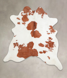 Brown and White Cowhide Rug #A23021
