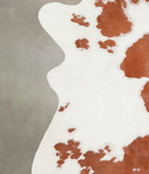 Brown and White Cowhide Rug #A23021