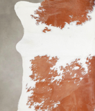 Brown and White Cowhide Rug #A23024