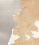 Beige and White Cowhide Rug #A23036