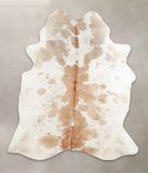 Beige and White Cowhide Rug #A23039