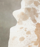 Beige and White Cowhide Rug #A23039