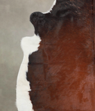Brown with Red Cowhide Rug #A23050