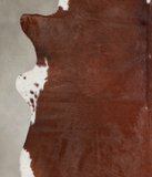 Brown with Red Cowhide Rug #A23052
