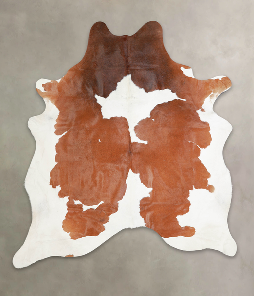 Brown and White Cowhide Rug #A23056