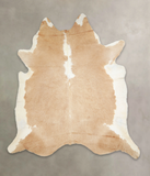 Beige and White Cowhide Rug #A23065