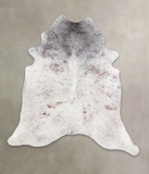 Salt and Pepper Brown Cowhide Rug #A23076