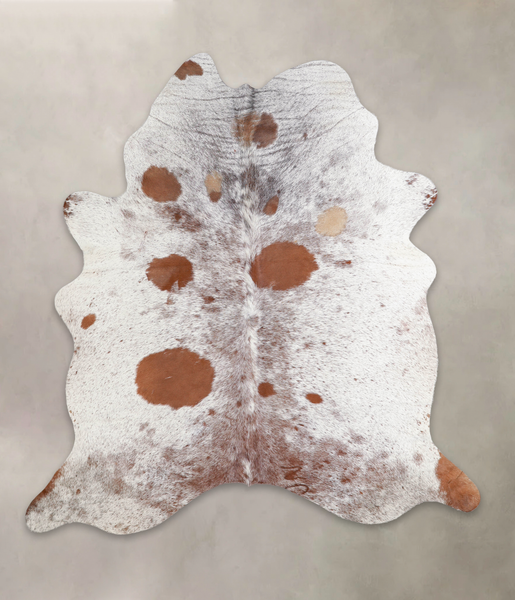 Salt and Pepper Brown Cowhide Rug #A23077