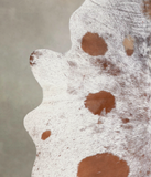 Salt and Pepper Brown Cowhide Rug #A23077