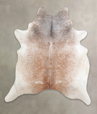 Salt and Pepper Brown Cowhide Rug #A23079