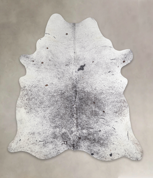 Salt and Pepper Black Cowhide Rug #A23085