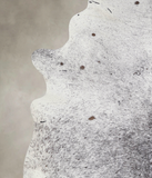 Salt and Pepper Black Cowhide Rug #A23085