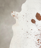 Salt and Pepper Brown Cowhide Rug #A23106