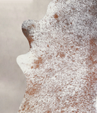 Salt and Pepper Brown Cowhide Rug #A23107