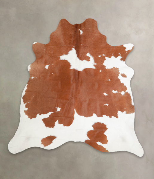 Brown and White Cowhide Rug #A23123