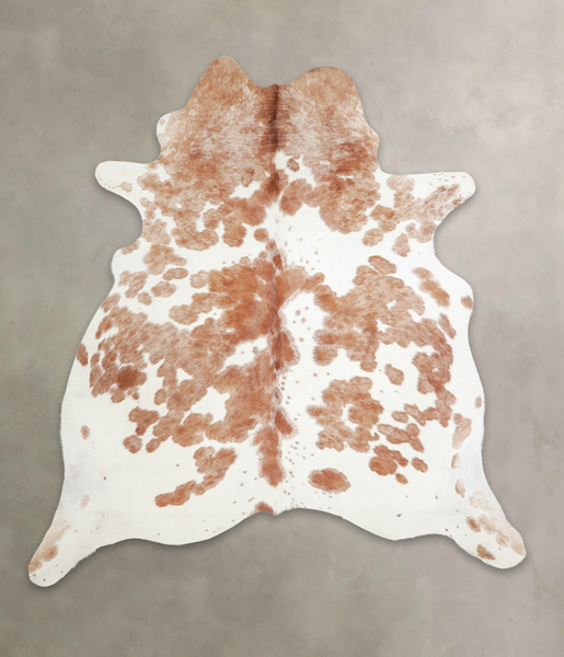 Brown and White Cowhide Rug #A23124