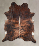 Dark Brindle Cowhide Rug #A23131