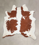 Brown and White Cowhide Rug #A23188