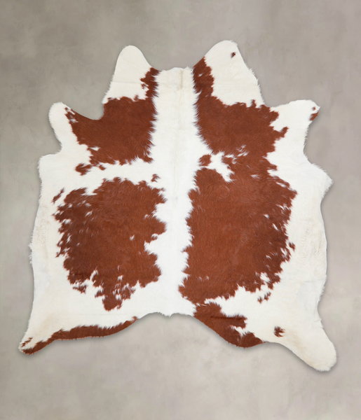Brown and White Cowhide Rug #A23188