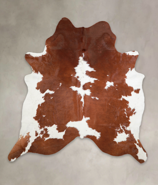 Brown and White Cowhide Rug #A23201