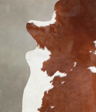 Brown and White Cowhide Rug #A23201