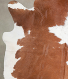 Brown and White Cowhide Rug #A23204