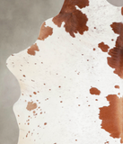 Brown and White Cowhide Rug #A23210