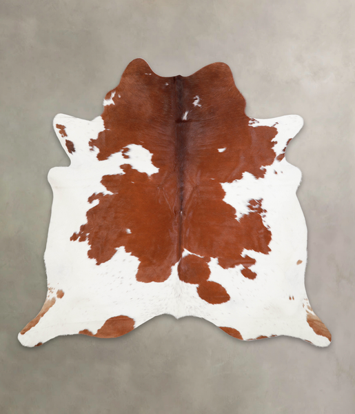 Brown and White Cowhide Rug #A23211