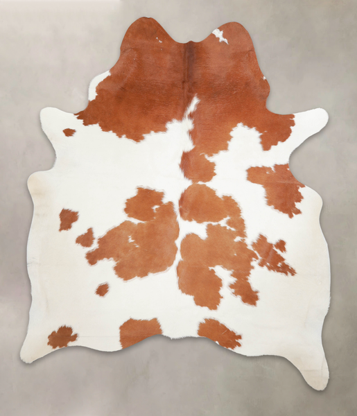 Brown and White Cowhide Rug #A23212