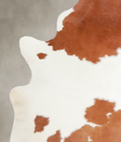 Brown and White Cowhide Rug #A23212