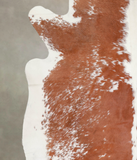 Brown and White Cowhide Rug #A23215