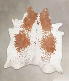 Brown and White Cowhide Rug #A23217