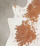 Brown and White Cowhide Rug #A23217
