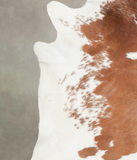 Brown and White Cowhide Rug #A23218