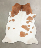 Brown and White Cowhide Rug #A23223