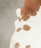 Brown and White Cowhide Rug #A23223