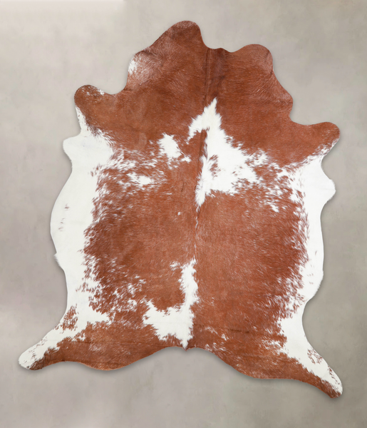 Brown and White Cowhide Rug #A23224