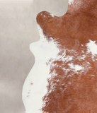 Brown and White Cowhide Rug #A23224