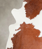 Brown and White Cowhide Rug #A23227