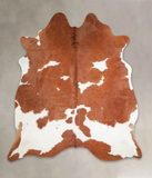 Brown and White Cowhide Rug #A23228